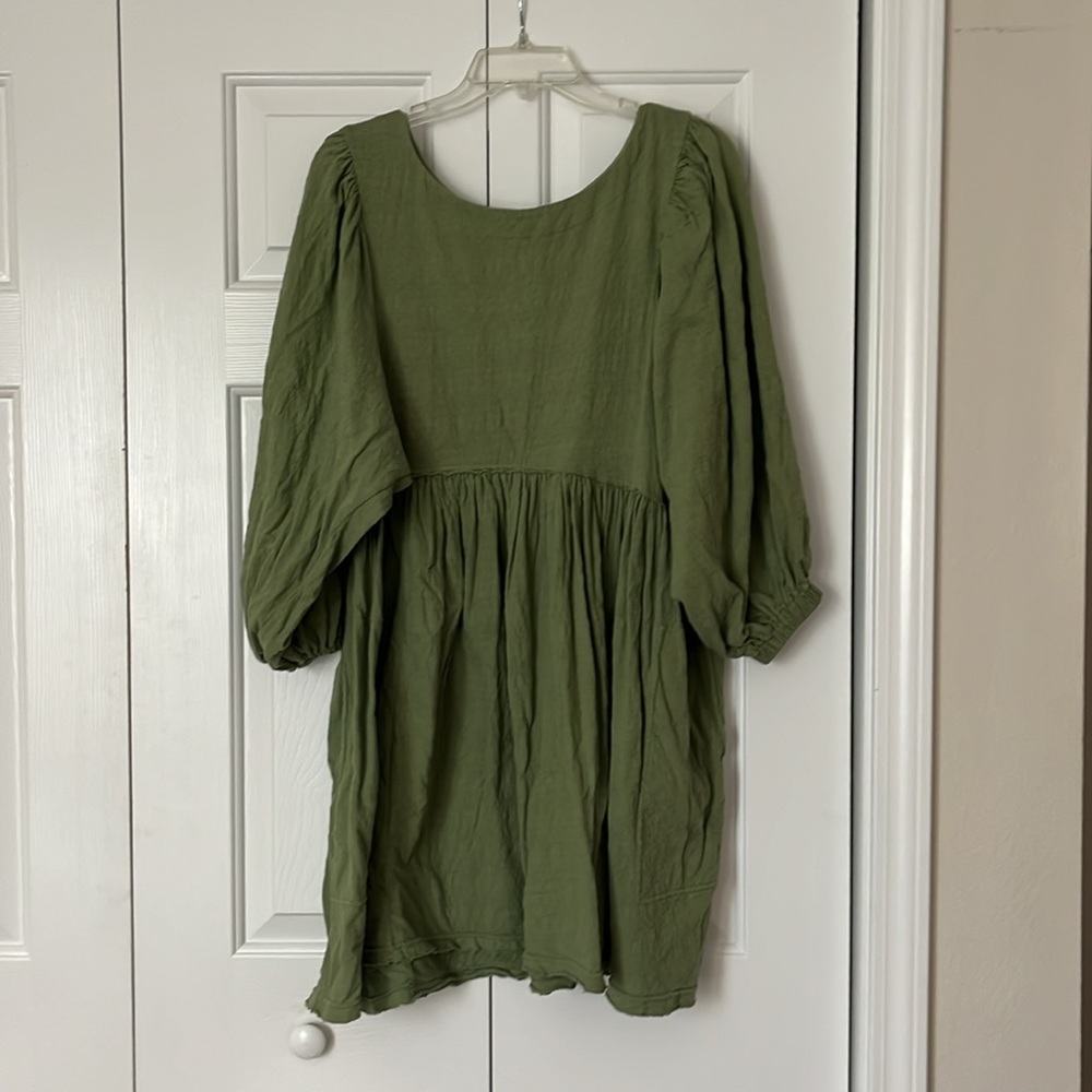 Free People Get Obsessed green dress size Small